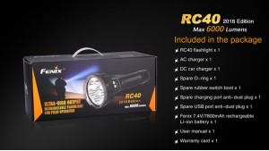 Fenix RC40 - 6000 Lumeni - 730 Metri - Editie 2016